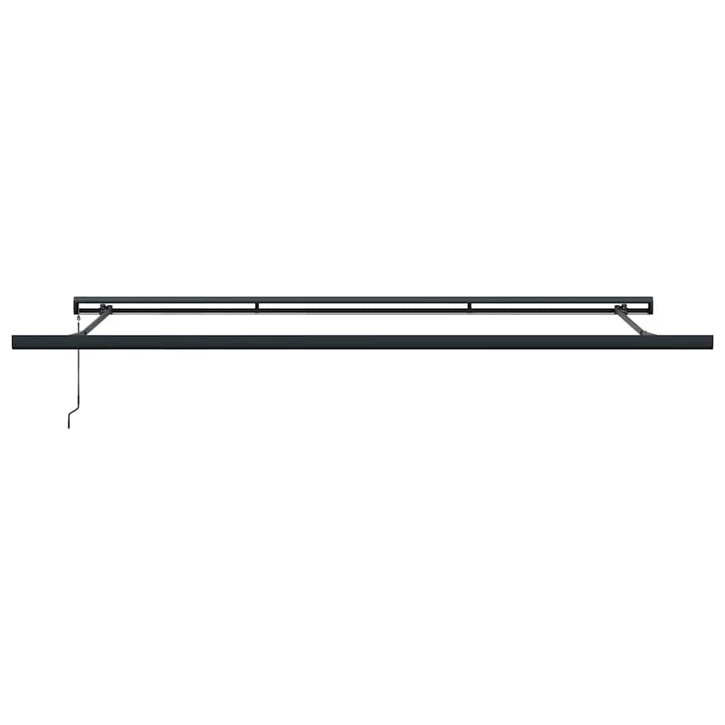 Markise Einziehbar Gelb und Weiß 4,5x3 m Stoff und Aluminium