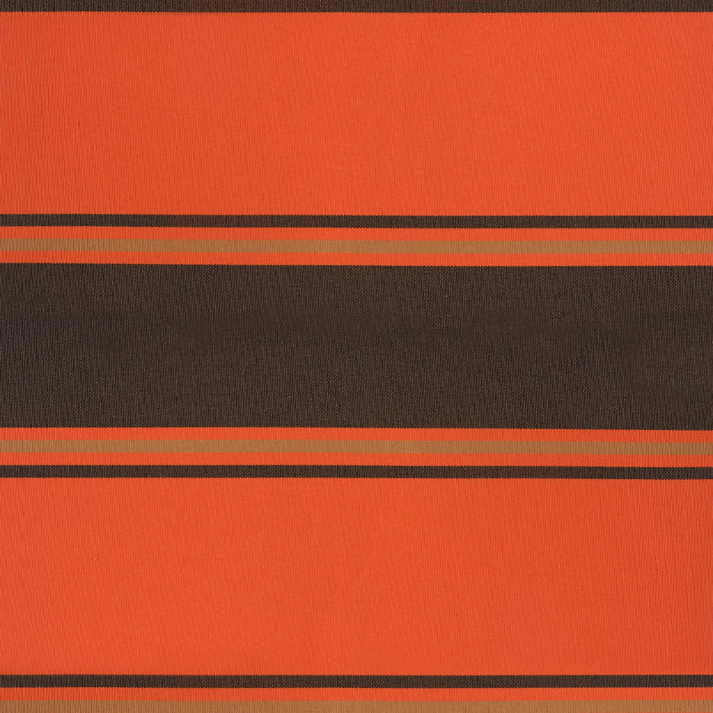 Markise Einziehbar Orange und Braun 3x2,5 m Stoff und Aluminium