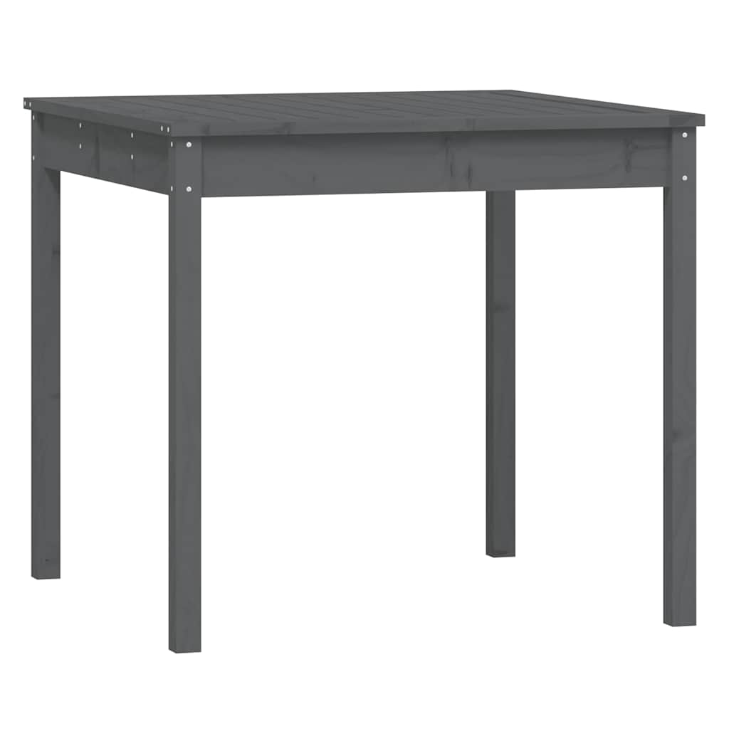 3-tlg. Garten-Bistro-Set Grau Massivholz Kiefer