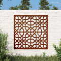 Garten-Wanddeko 55x55 cm Cortenstahl Maurisches Design