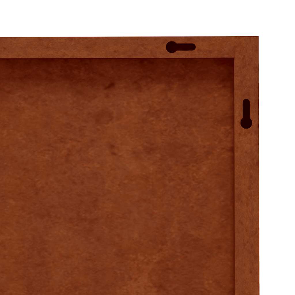 Garten-Wanddeko 105x55 cm Cortenstahl Bambus-Design