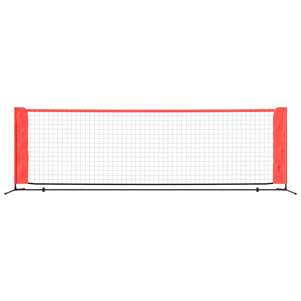 Tennisnetz Schwarz und Rot 300x100x87 cm Polyester