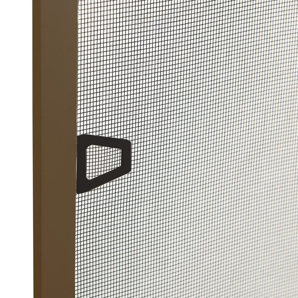 Insektenschutz für Fenster Braun 100x120 cm