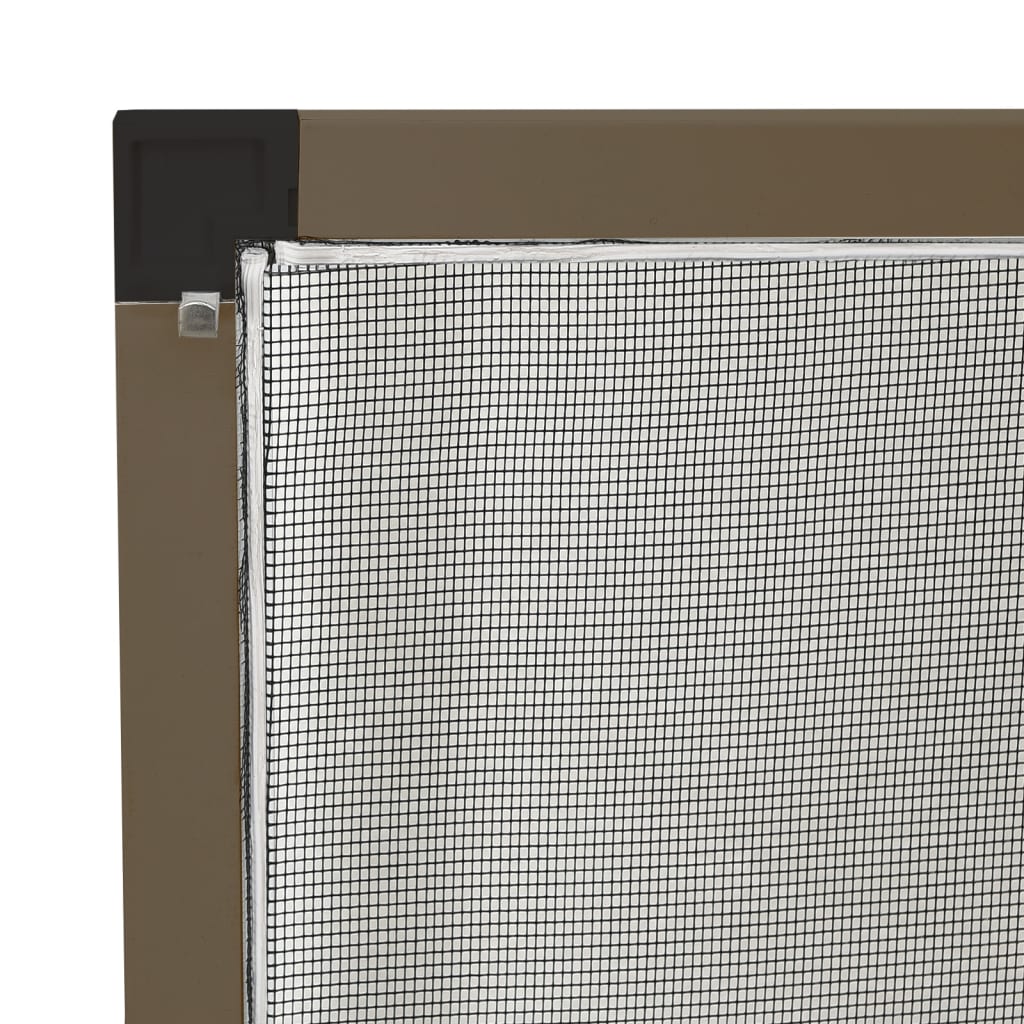 Insektenschutz für Fenster Braun 100x120 cm