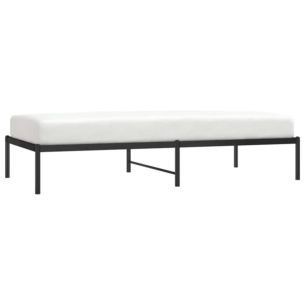 Bettgestell Metall Schwarz 90x190 cm