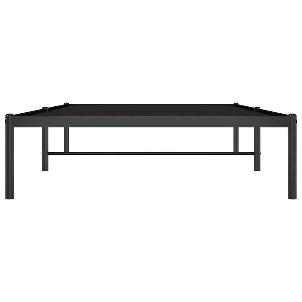 Bettgestell Metall Schwarz 100x190 cm