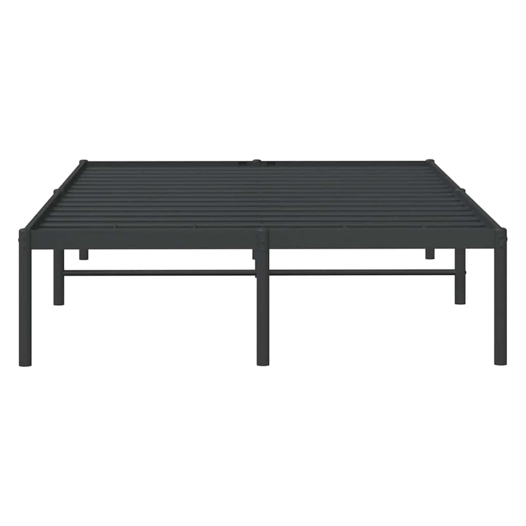 Bettgestell Metall Schwarz 135x190 cm
