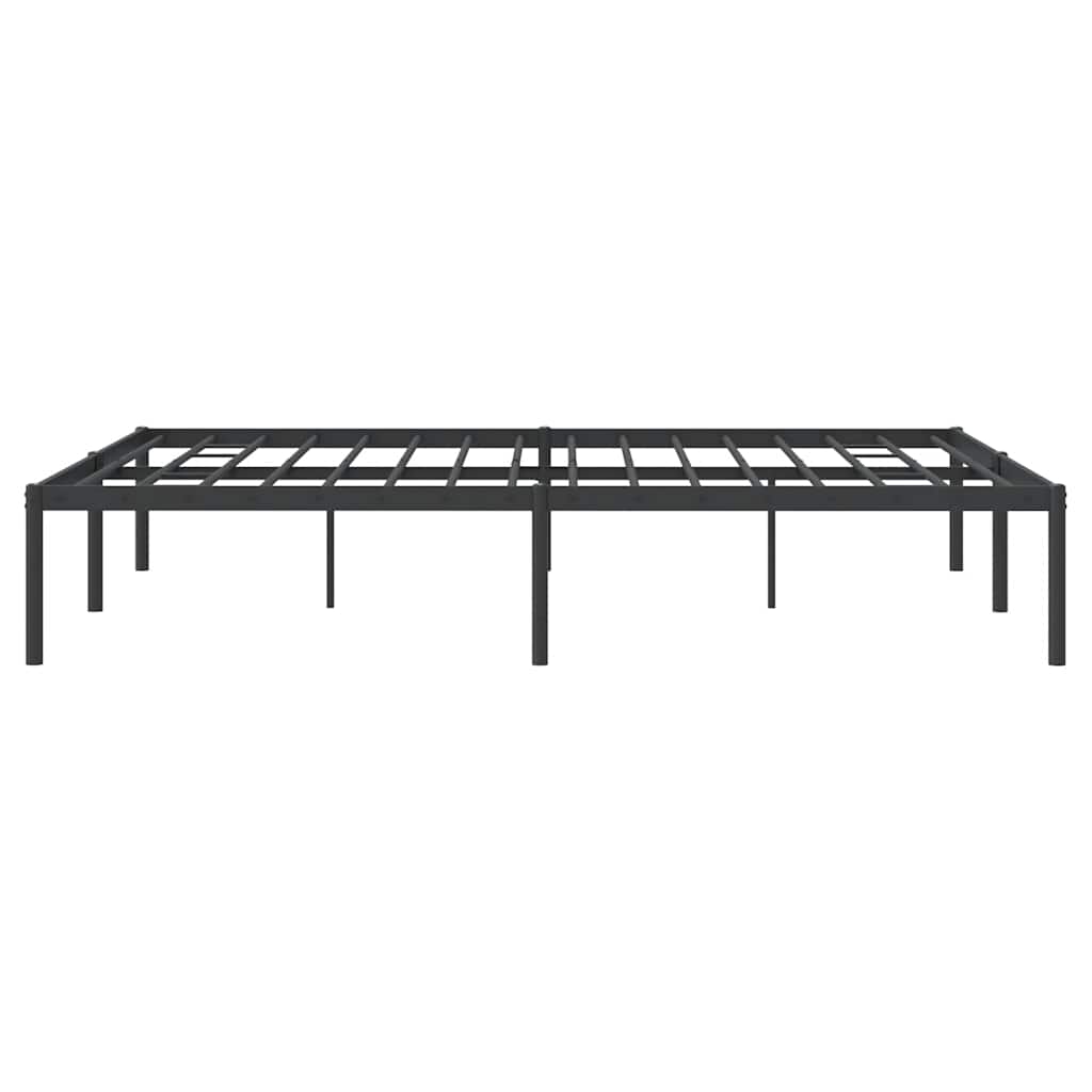 Bettgestell Metall Schwarz 140x190 cm