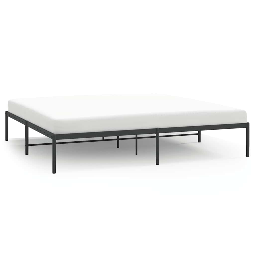 Bettgestell Metall Schwarz 180x200 cm