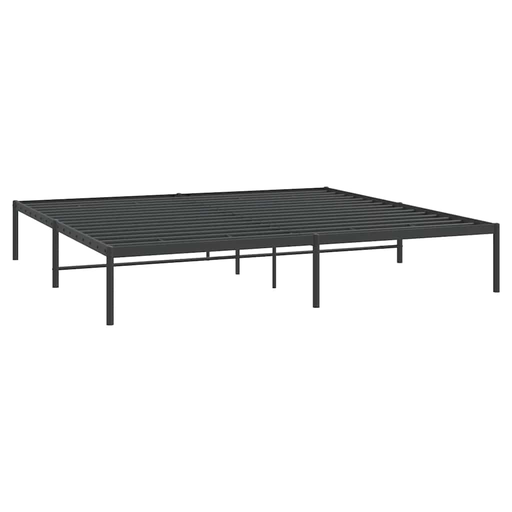 Bettgestell Metall Schwarz 180x200 cm