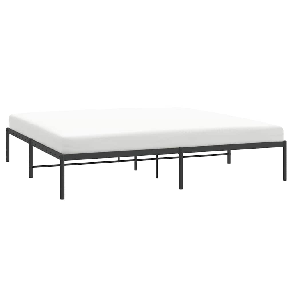 Bettgestell Metall Schwarz 180x200 cm