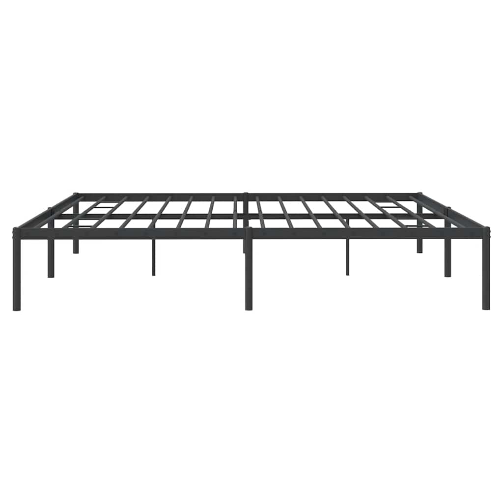Bettgestell Metall Schwarz 200x200 cm