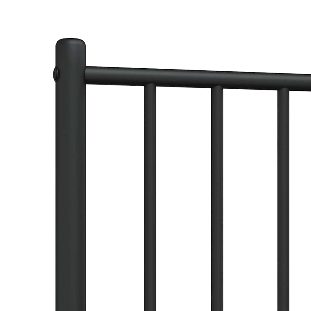 Ersatz-Kopfteil Metall Schwarz 100 cm