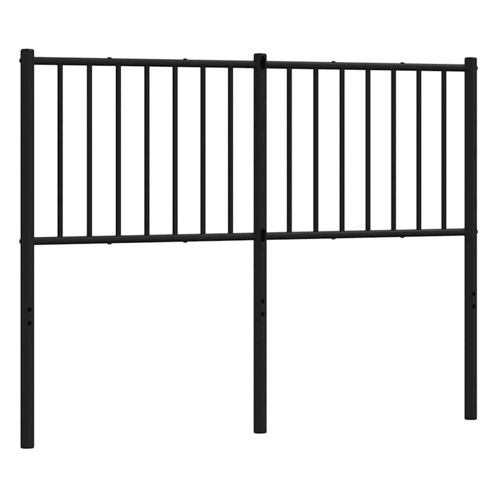 Ersatz-Kopfteil Metall Schwarz 120 cm