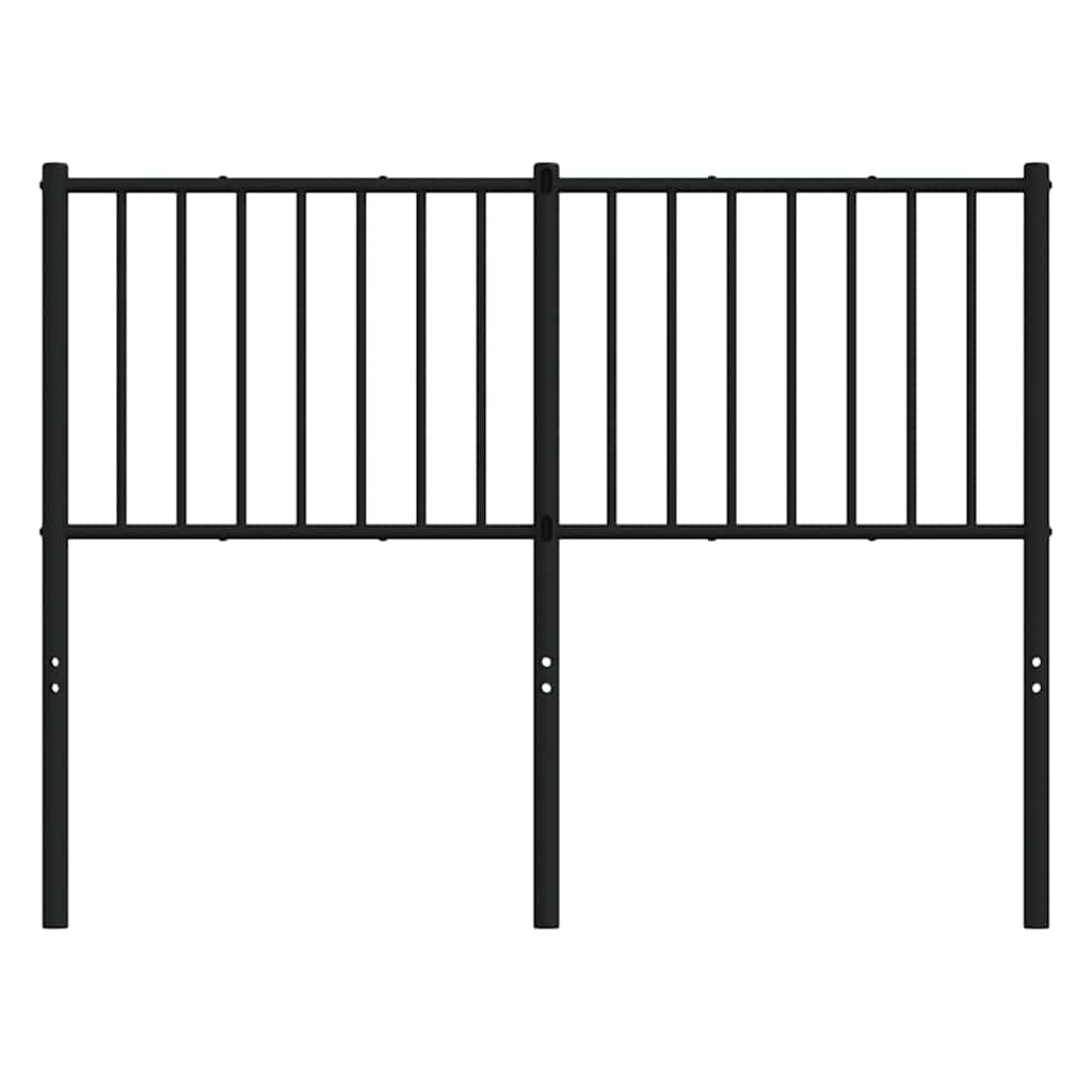 Ersatz-Kopfteil Metall Schwarz 120 cm