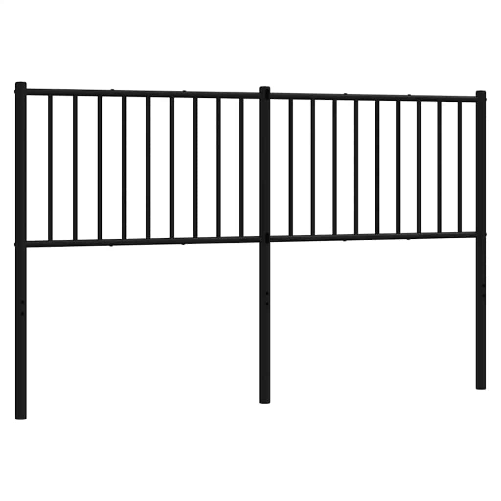 Ersatz-Kopfteil Metall Schwarz 160 cm