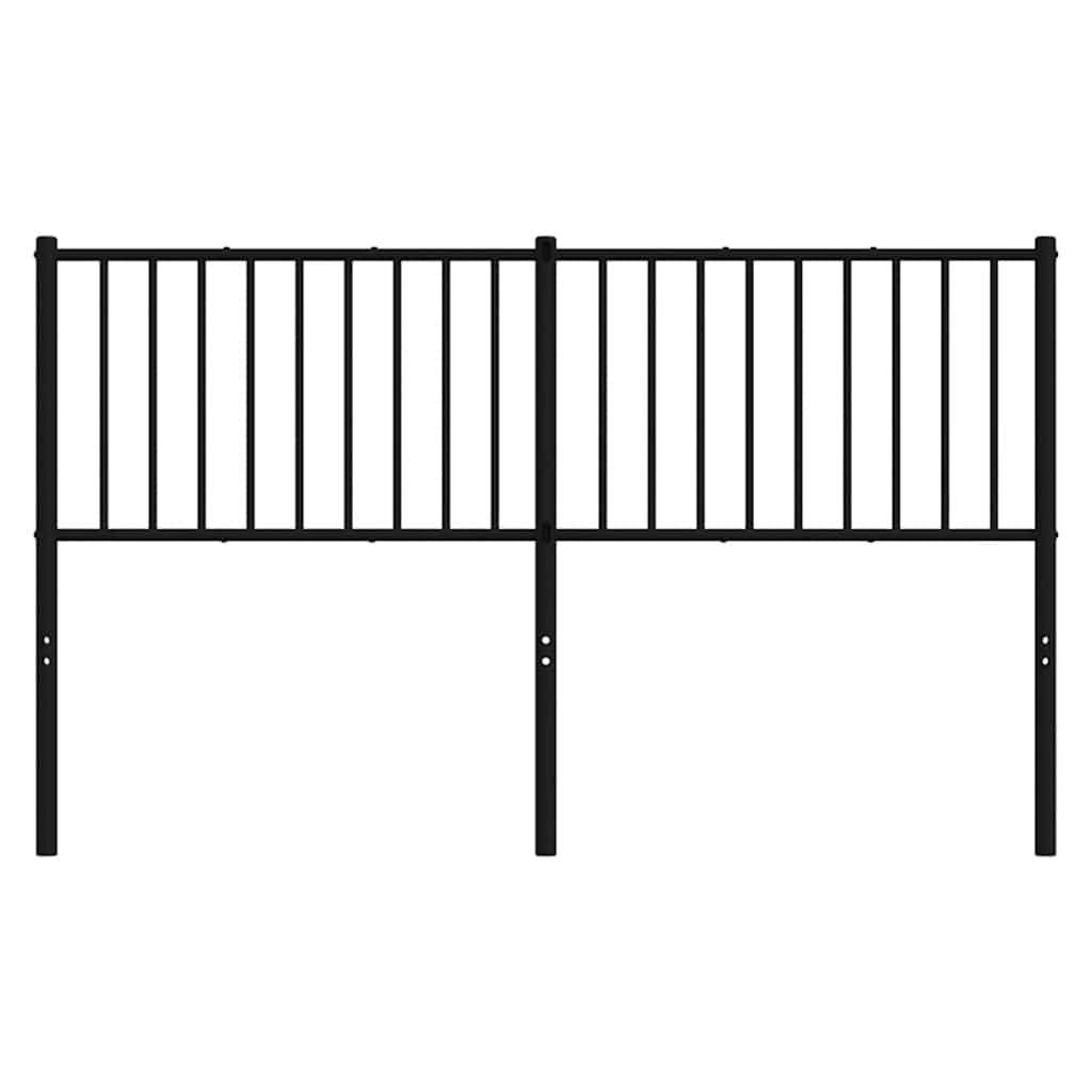 Ersatz-Kopfteil Metall Schwarz 160 cm