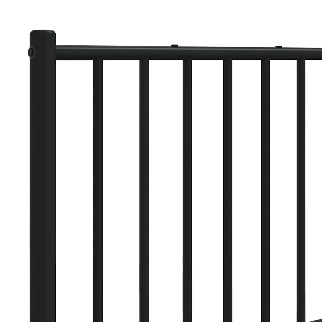 Ersatz-Kopfteil Metall Schwarz 160 cm