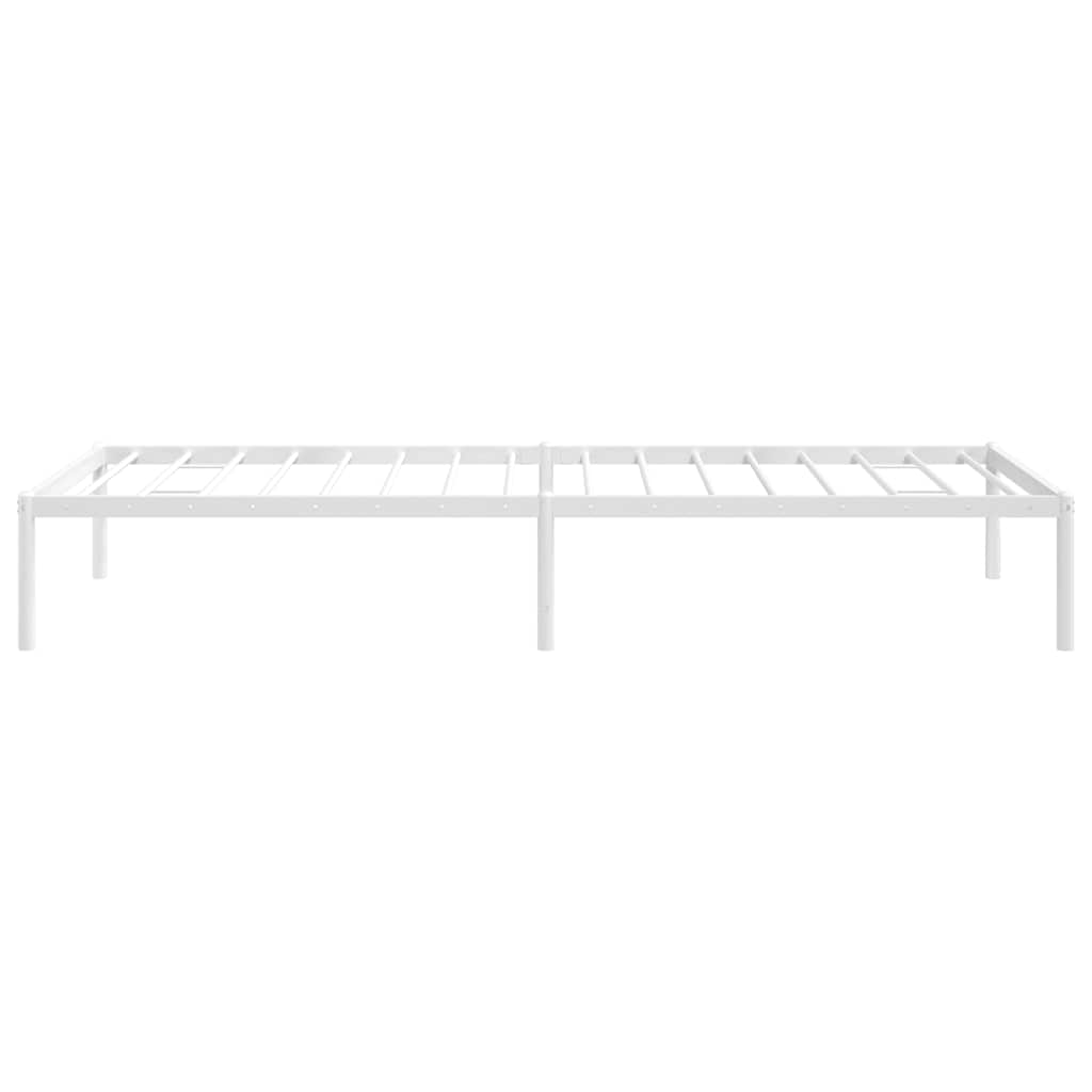 Bettgestell Metall Weiß 80x200 cm