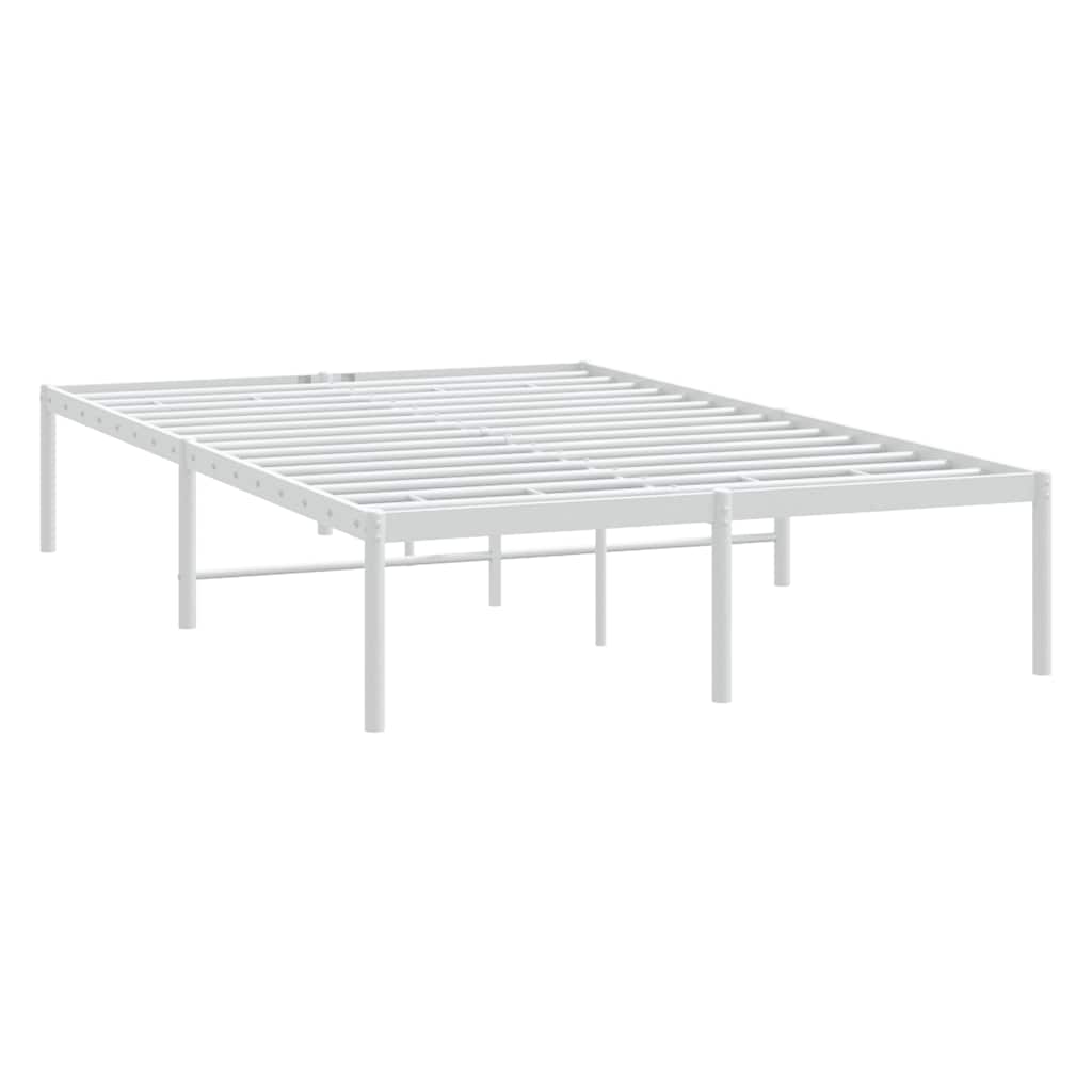 Bettgestell Metall Weiß 120x200 cm