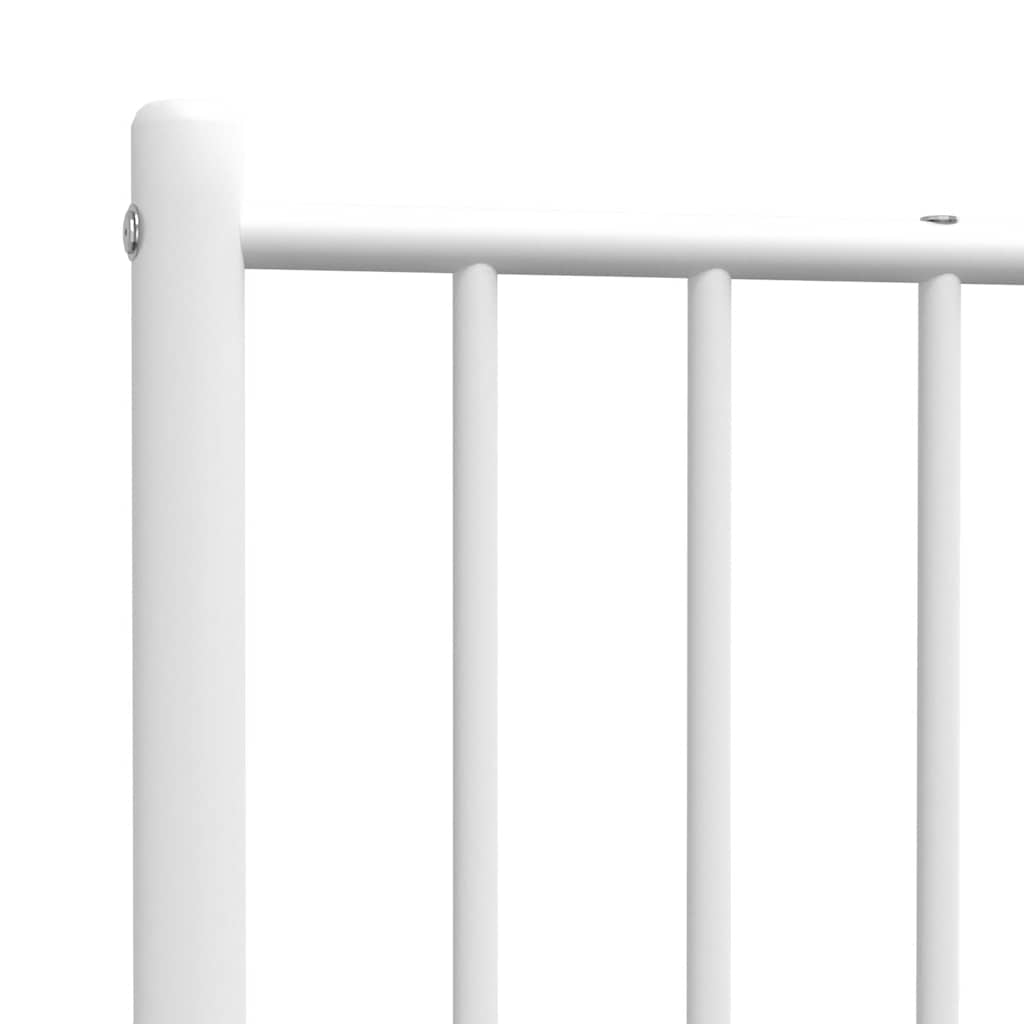 Ersatz-Kopfteil Metall Weiß 80 cm