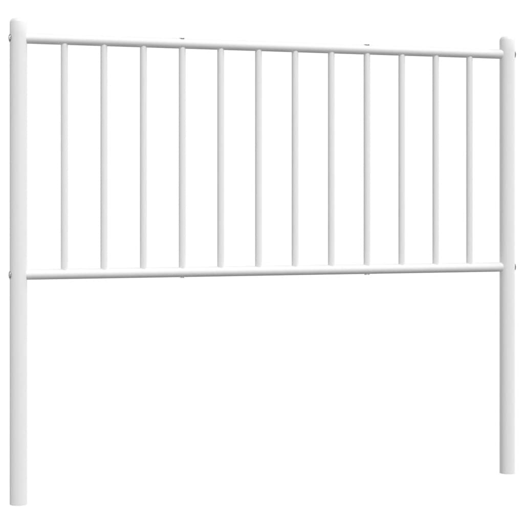 Ersatz-Kopfteil Metall Weiß 100 cm