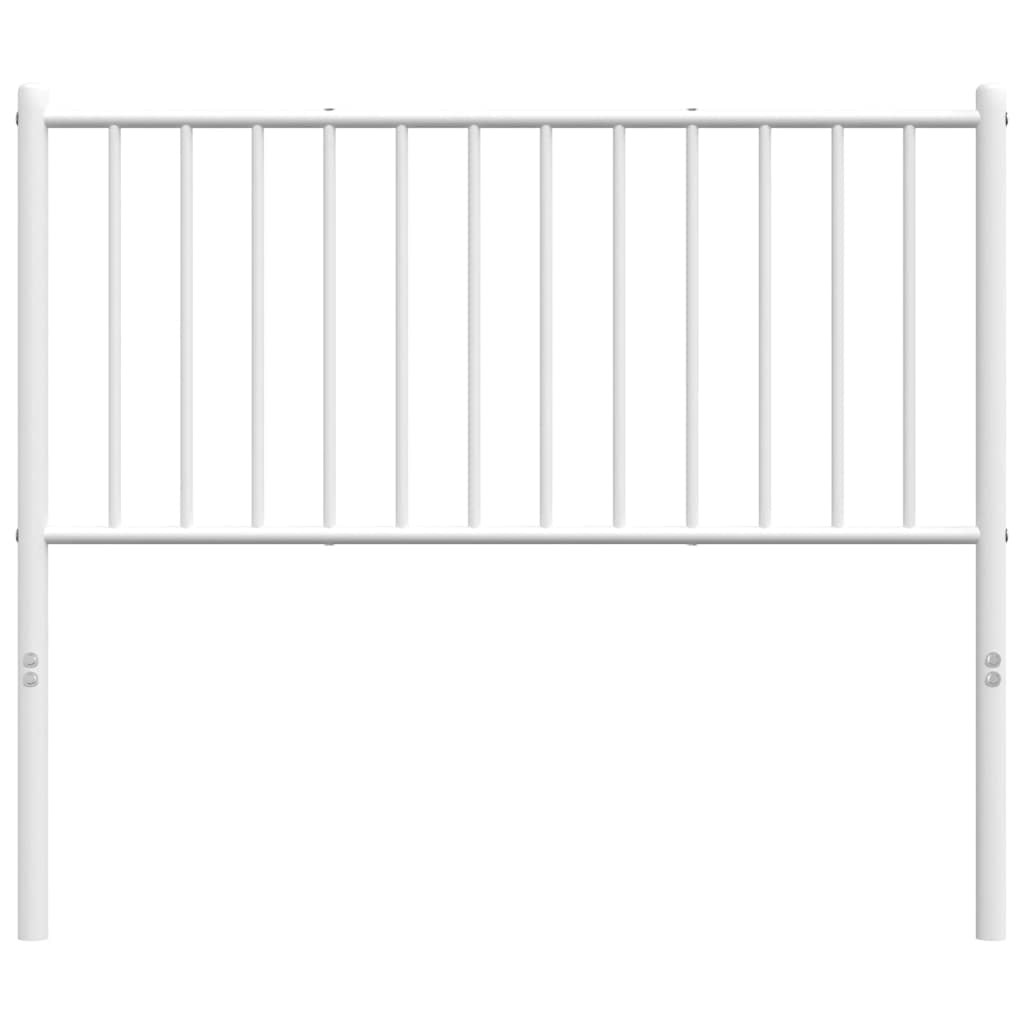 Ersatz-Kopfteil Metall Weiß 100 cm