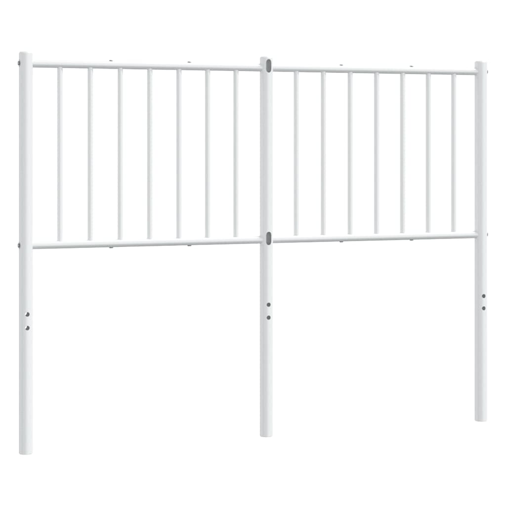 Ersatz-Kopfteil Metall Weiß 120 cm