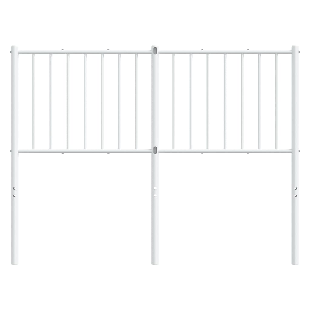 Ersatz-Kopfteil Metall Weiß 120 cm
