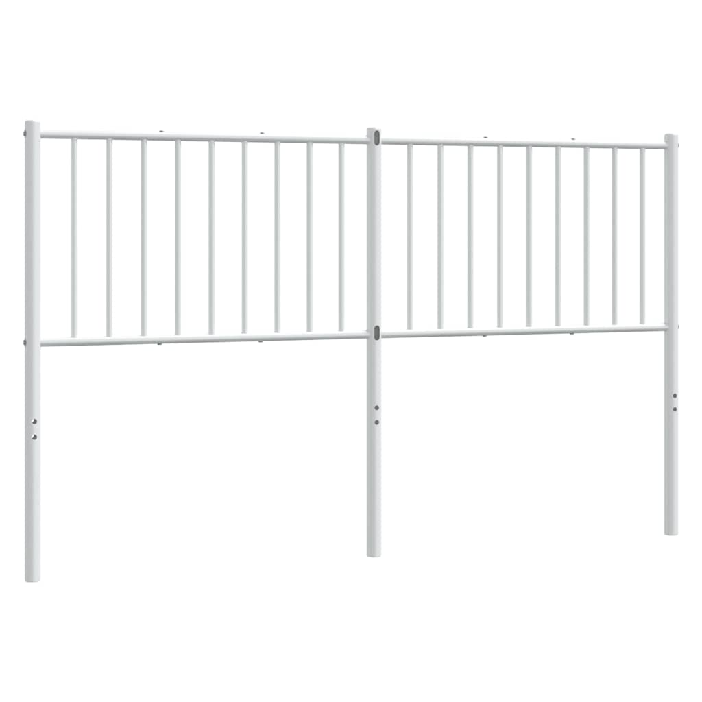 Ersatz-Kopfteil Metall Weiß 150 cm