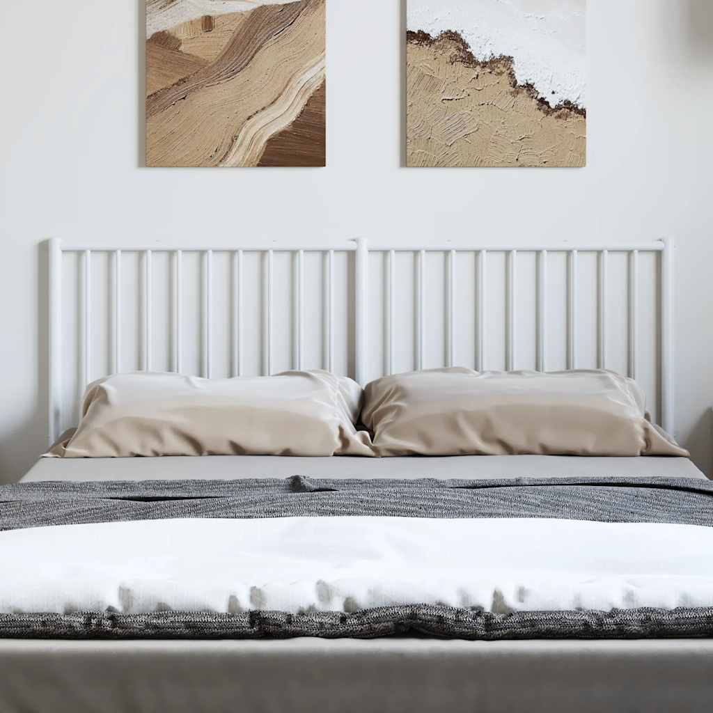 Ersatz-Kopfteil Metall Weiß 150 cm
