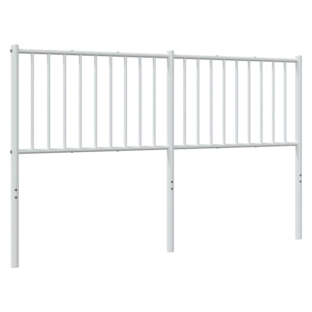 Ersatz-Kopfteil Metall Weiß 150 cm