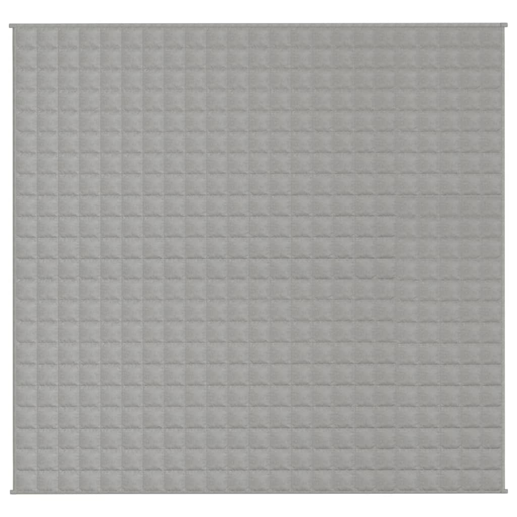 Gewichtsdecke Grau 220x230 cm 15 kg Stoff