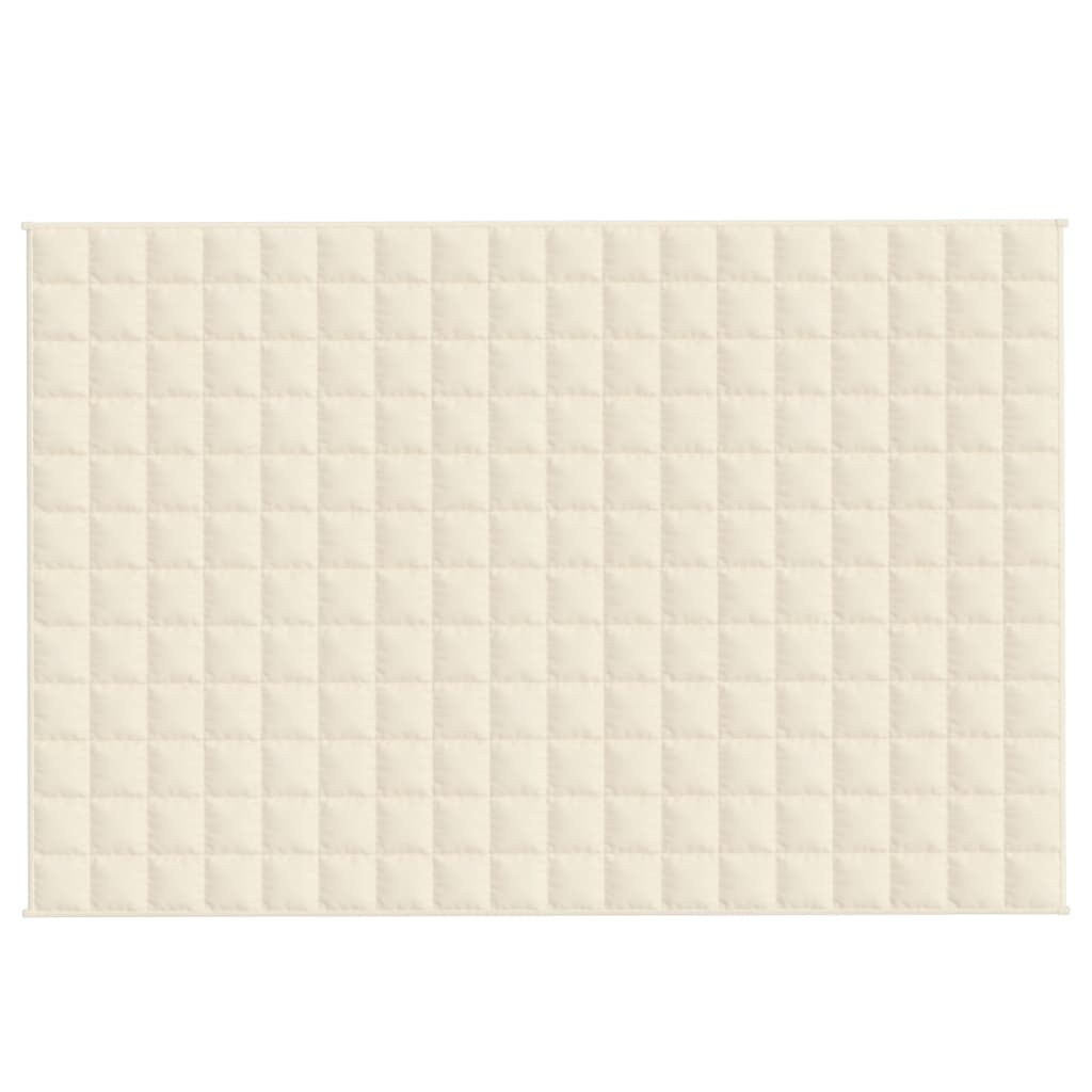 Gewichtsdecke Hellcreme 122x183 cm 9 kg Stoff