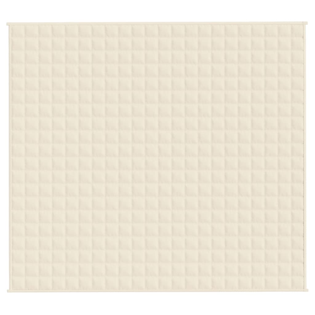 Gewichtsdecke Hellcreme 200x230 cm 13 kg Stoff