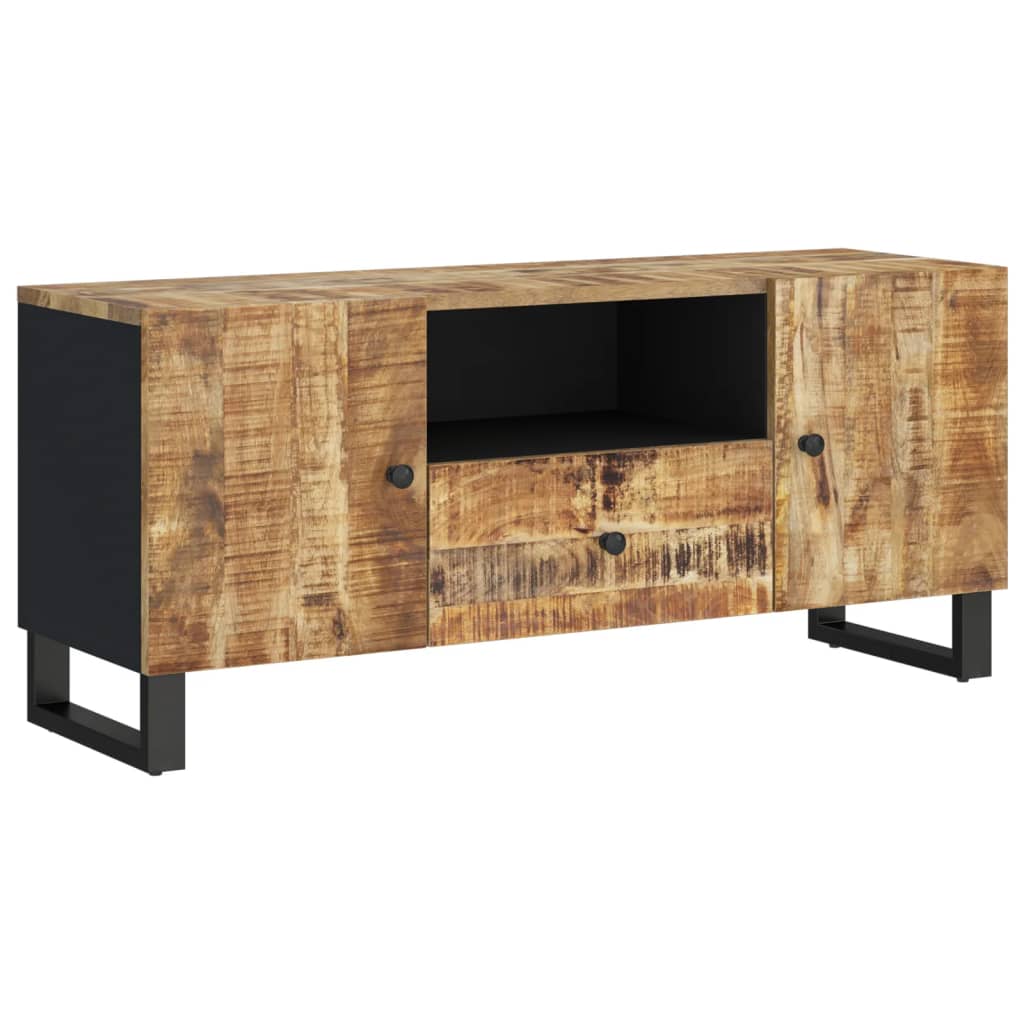 TV-Schrank 105x33,5x46 cm Massivholz Mango & Holzwerkstoff