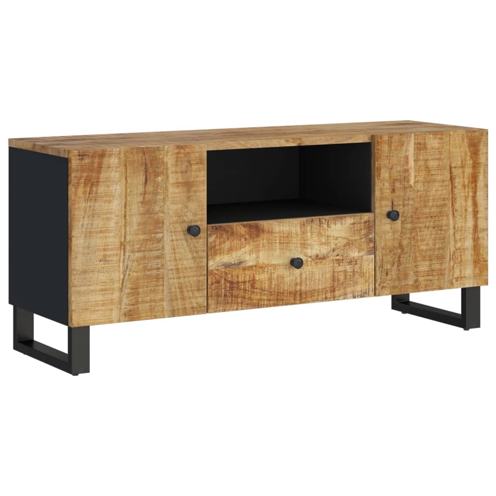 TV-Schrank 105x33,5x46 cm Massivholz Mango & Holzwerkstoff