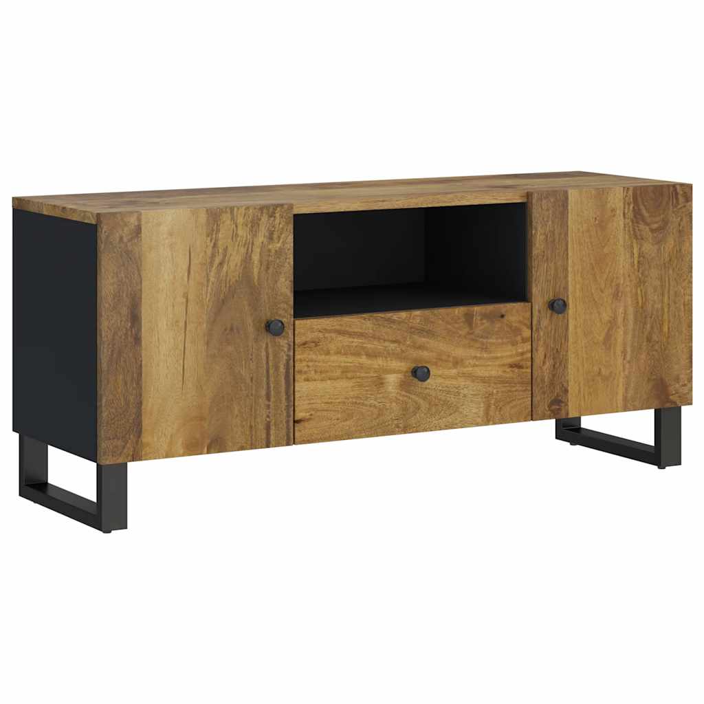 TV-Schrank 105x33,5x46 cm Massivholz Mango & Holzwerkstoff