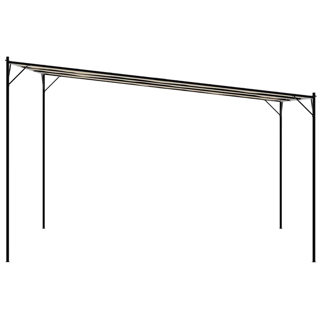 Pavillon Beige 4x4 m 180 g/m² Stoff und Stahl