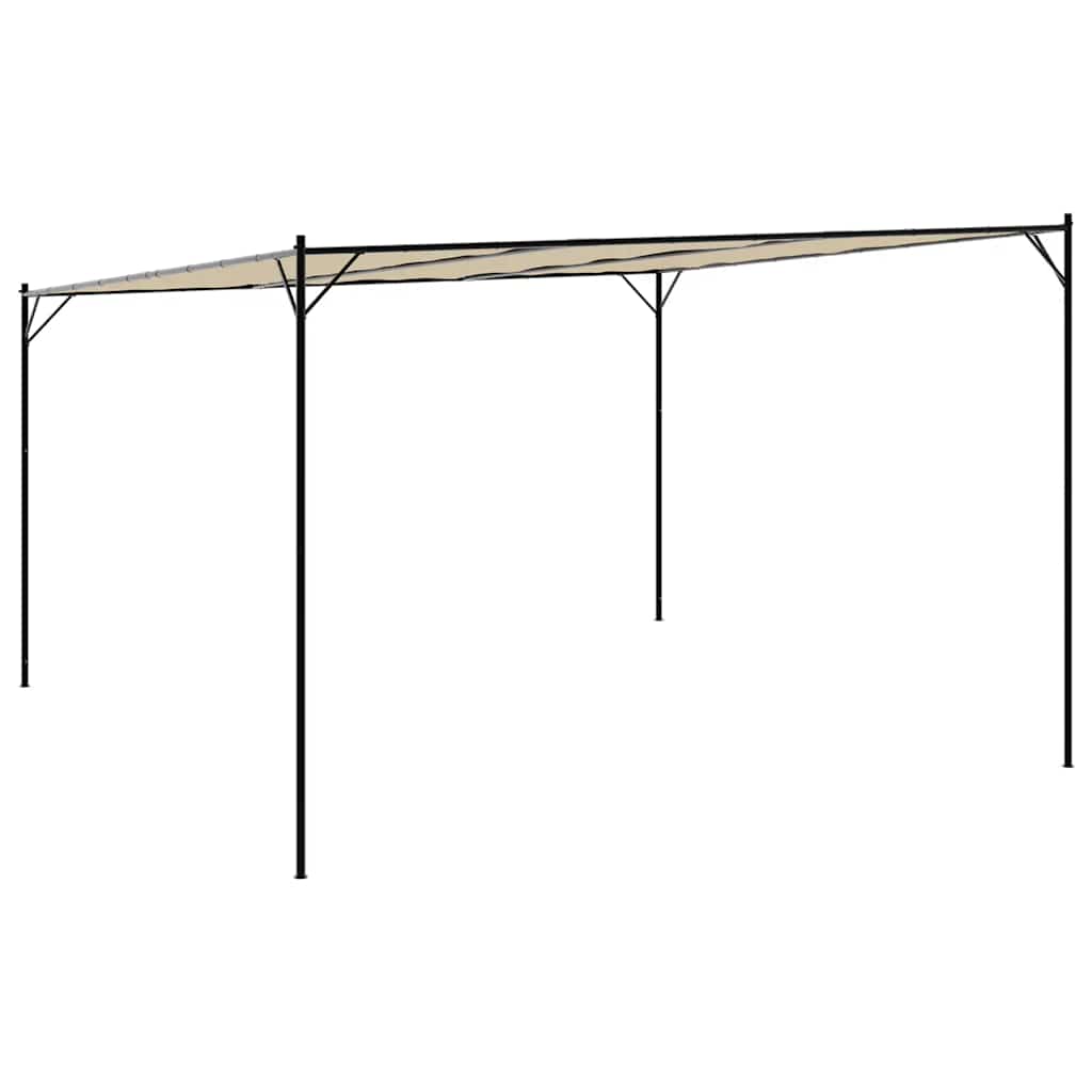 Pavillon Beige 4x4 m 180 g/m² Stoff und Stahl
