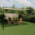 Pavillon Beige 4x4 m 180 g/m² Stoff und Stahl