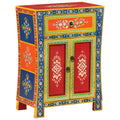 Sideboard Handbemalt 54x30x74 cm Massivholz Mango
