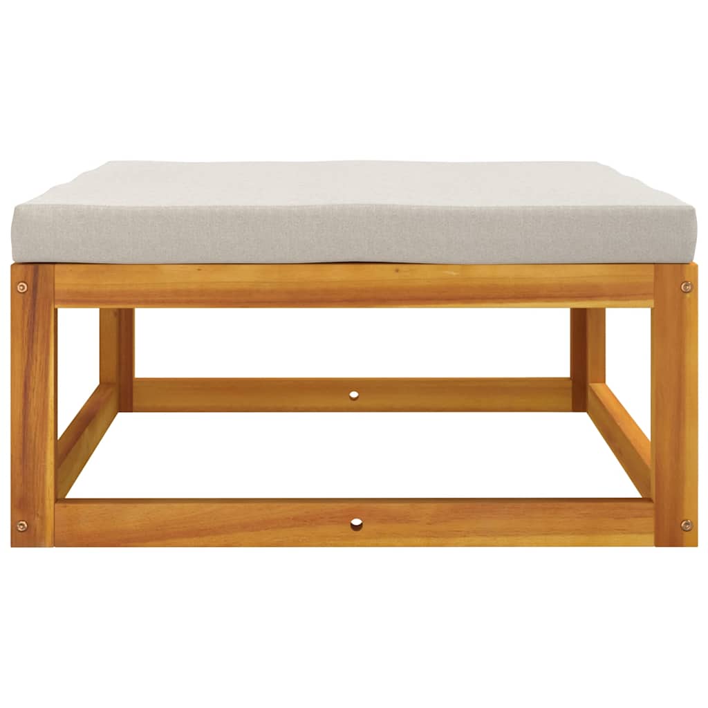 3-tlg. Garten-Lounge-Set mit Kissen Massivholz Akazie