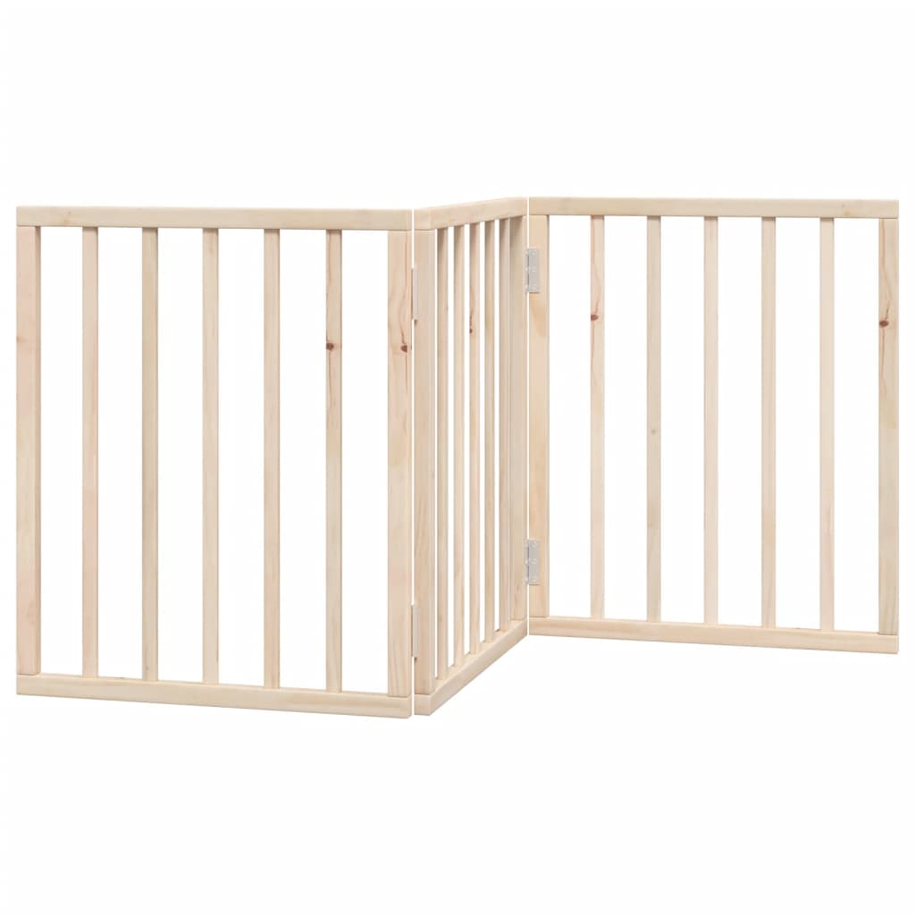 Hundegitter Faltbar 3 Paneele 150 cm Pappelholz