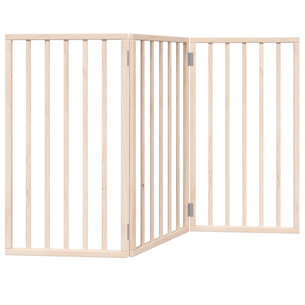 Hundegitter Faltbar 3 Paneele 150 cm Pappelholz