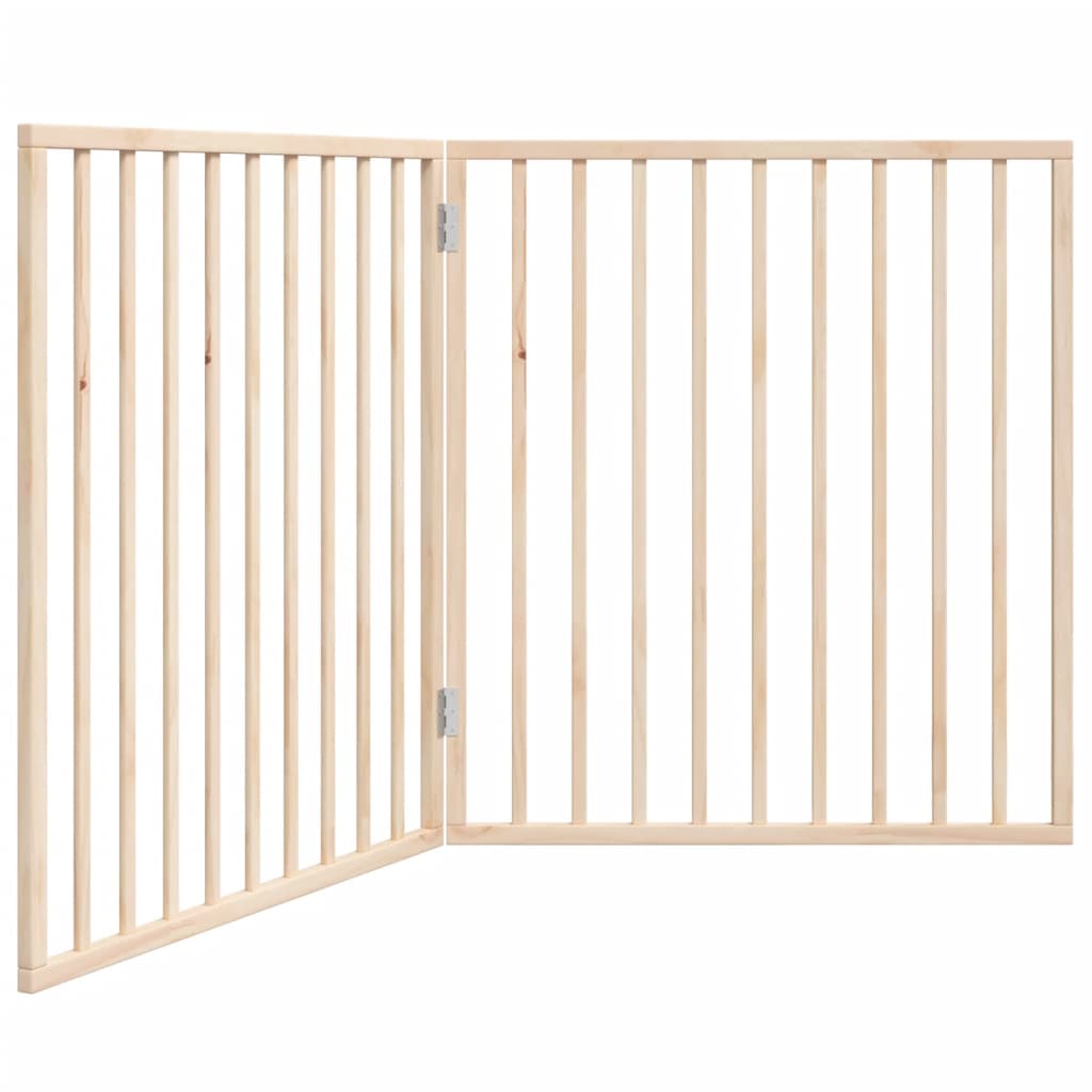Hundegitter Faltbar 2 Paneele 160 cm Pappelholz