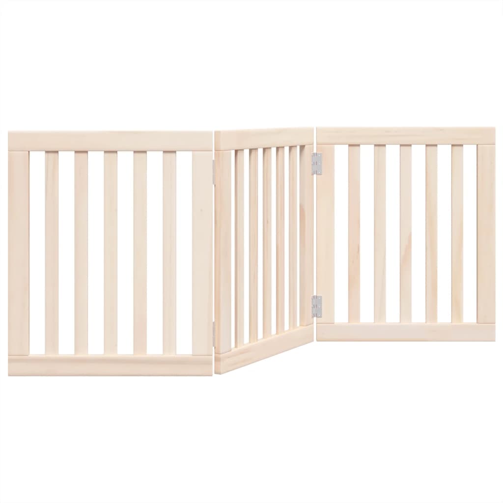 Hundegitter Faltbar 3 Paneele 150 cm Pappelholz