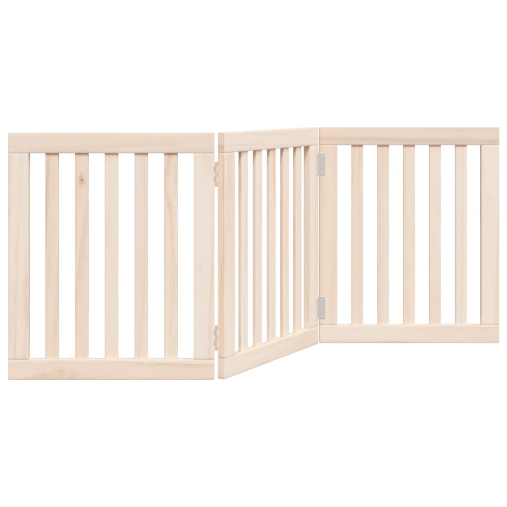 Hundegitter Faltbar 3 Paneele 150 cm Pappelholz