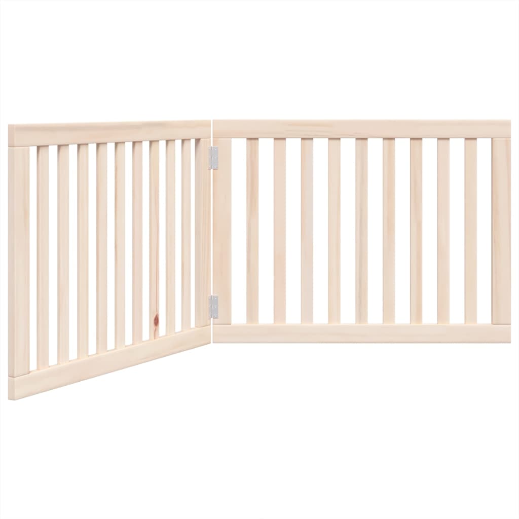 Hundegitter Faltbar 2 Paneele 160 cm Pappelholz