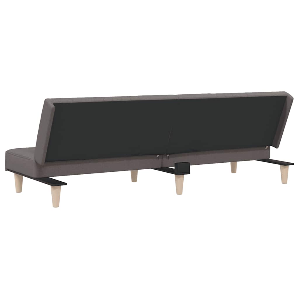 Schlafsofa Taupe Stoff